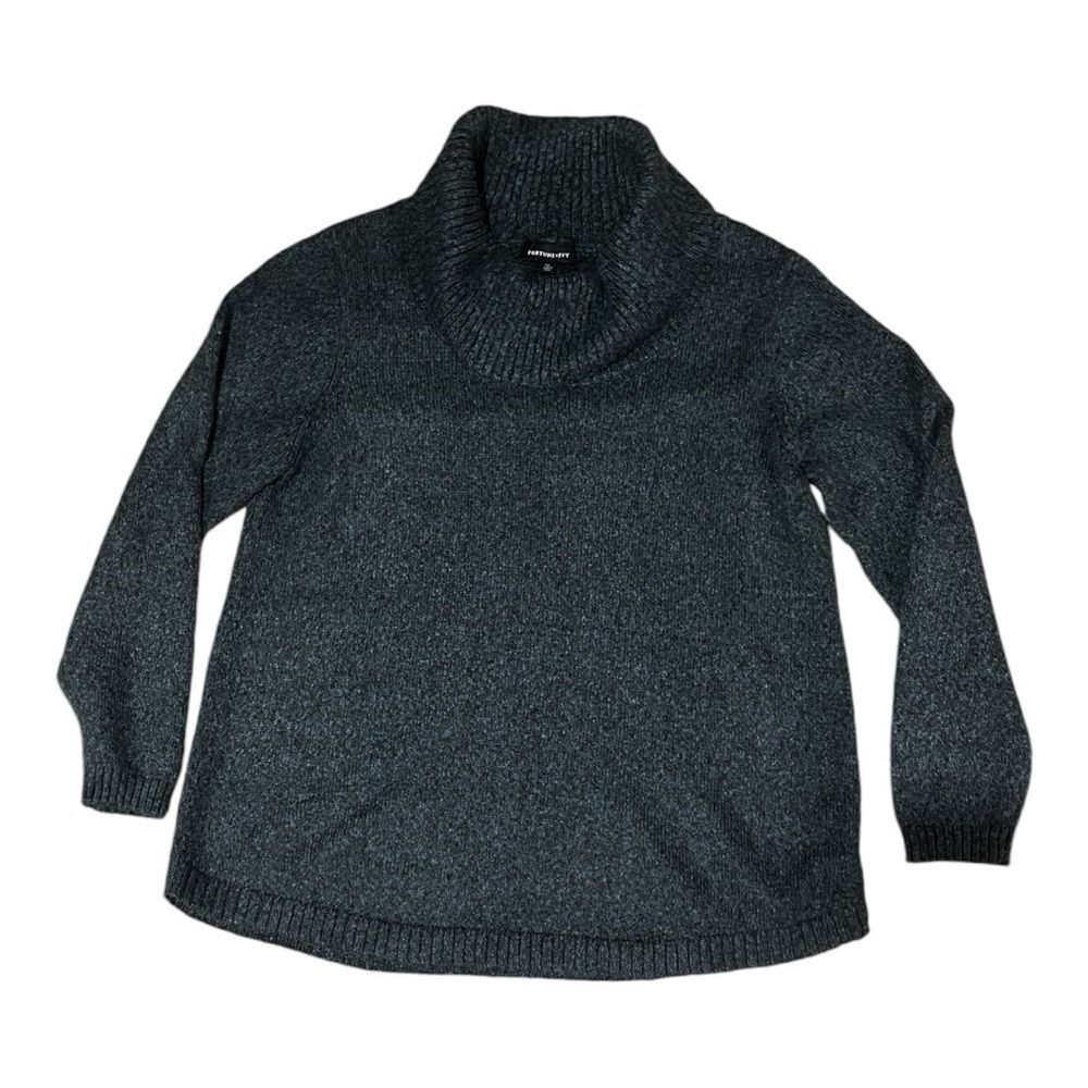 Fortune + Ivy Green presley cowl neck sweater